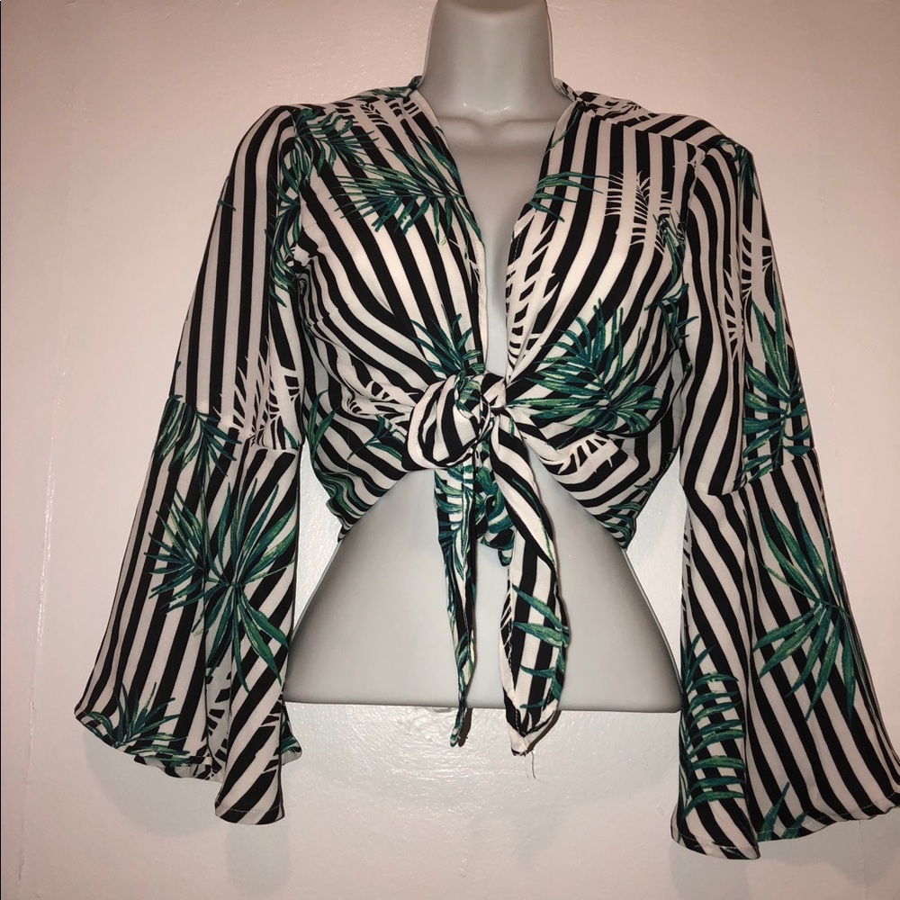 Tie front top.